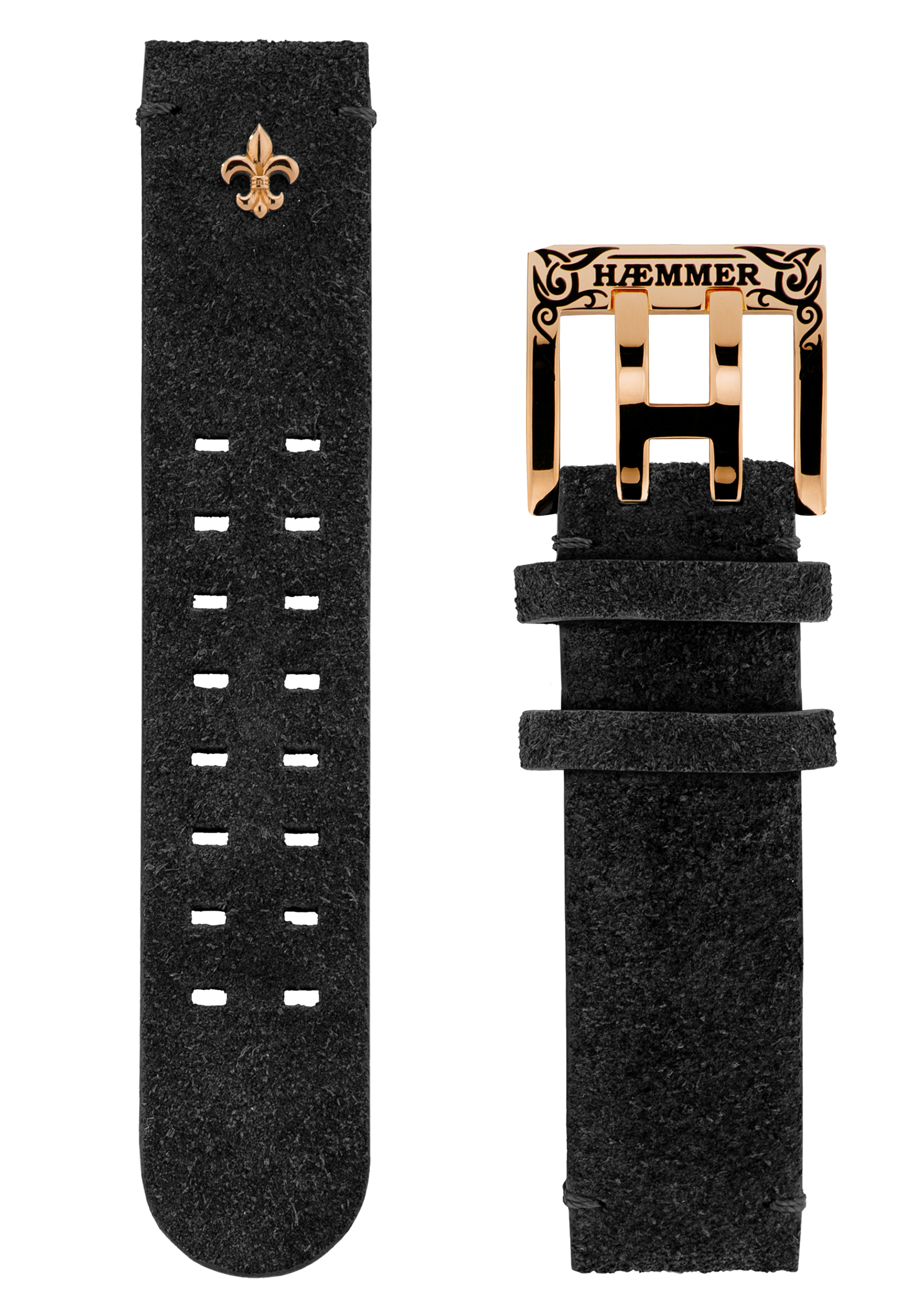 Damen/Nubuk/Schwarz/Inkgraved Gold/Federsteg Damen/Nubuk/Schwarz/Inkgraved Gold/Federsteg