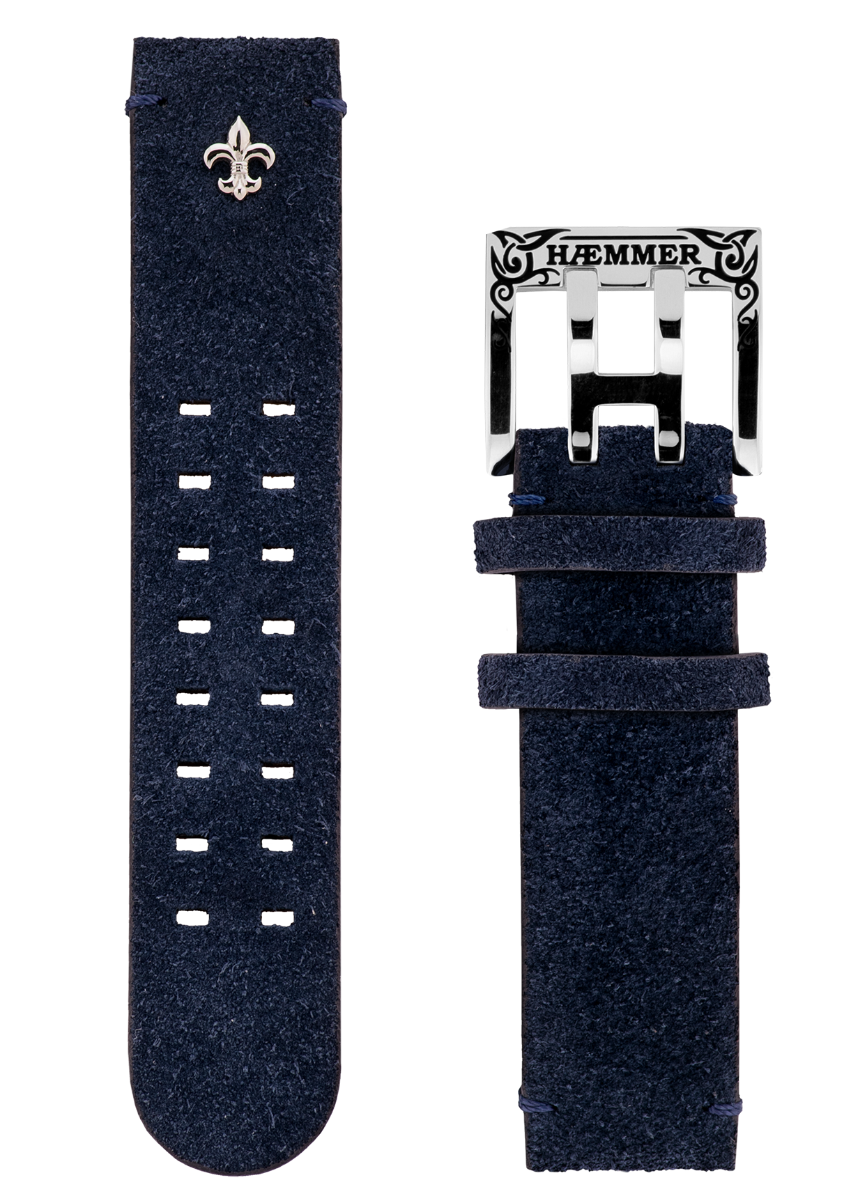 Damen/Nubuk/Blau/Inkgraved Stahl/Federsteg Damen/Nubuk/Blau/Inkgraved Stahl/Federsteg